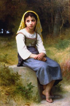 瞑想 1885 リアリズム ウィリアム・アドルフ・ブーグロー Oil Paintings